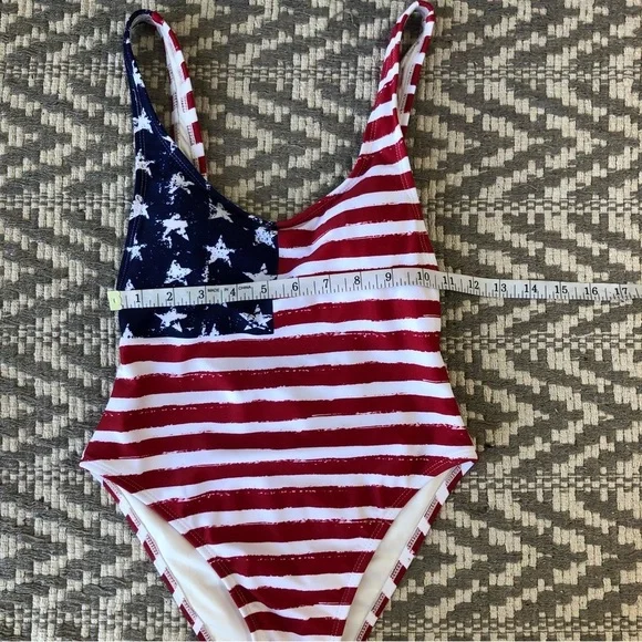Xhilaration one piece swimsuit American flag size XS - Picture 4 of 9